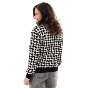 Свитшот женский №88524 футер 2-х нитка (последний размер) черный 46