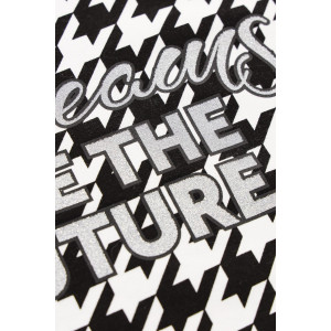 Свитшот женский №88524 футер 2-х нитка (последний размер) черный 46