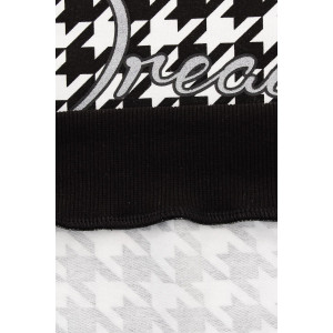 Свитшот женский №88524 футер 2-х нитка (последний размер) черный 46