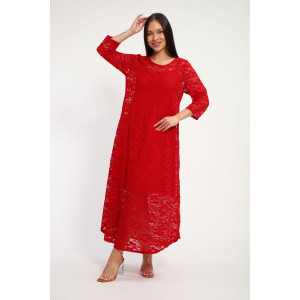 Платье женское П1370.8 вискоза с гипюром (р-ры: 48-62)