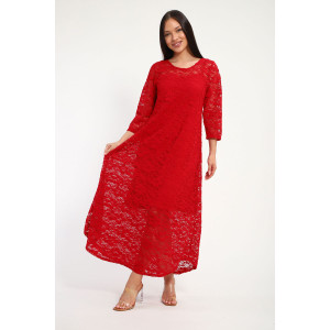 Платье женское П1370.8 вискоза с гипюром (р-ры: 48-62)