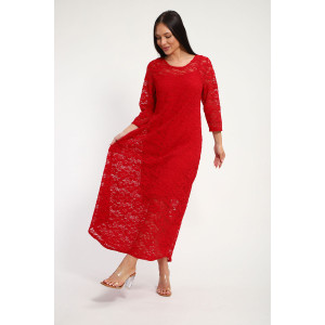 Платье женское П1370.8 вискоза с гипюром (р-ры: 48-62)