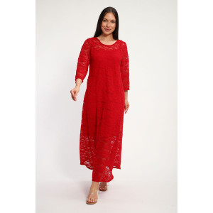 Платье женское П1370.8 вискоза с гипюром (р-ры: 48-62)