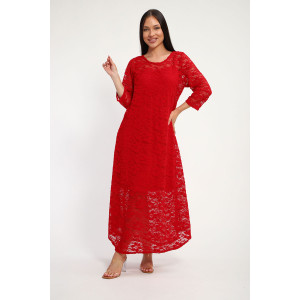 Платье женское П1370.8 вискоза с гипюром (р-ры: 48-62)