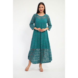 Платье женское П1370.7 вискоза с гипюром (р-ры: 48-62)