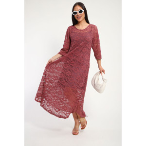 Платье женское П1370.6 вискоза с гипюром (р-ры: 48-62)