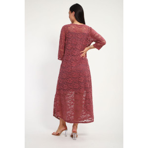 Платье женское П1370.6 вискоза с гипюром (р-ры: 48-62)