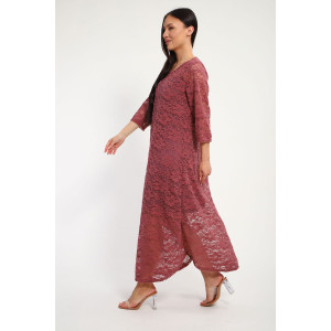 Платье женское П1370.6 вискоза с гипюром (р-ры: 48-62)