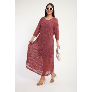Платье женское П1370.6 вискоза с гипюром (р-ры: 48-62)