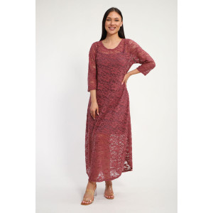 Платье женское П1370.6 вискоза с гипюром (р-ры: 48-62)