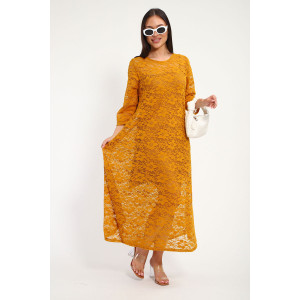 Платье женское П1370.4 вискоза с гипюром (р-ры: 48-62)