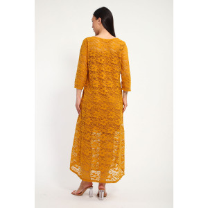 Платье женское П1370.4 вискоза с гипюром (р-ры: 48-62)