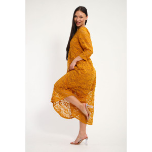 Платье женское П1370.4 вискоза с гипюром (р-ры: 48-62)