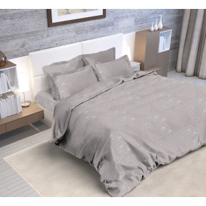 Постельное белье "Эко" бязь "Сердцеед" серый