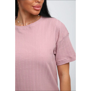 Костюм двойка женский №150 кулирка с лайкрой (р-ры: 44-58) розовый Костюм двойка женский №150 кулирка с лайкрой (р-ры: 44-58) розовый