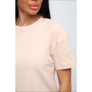 Костюм двойка женский №150 кулирка с лайкрой (р-ры: 44-58) бежевый Костюм двойка женский №150 кулирка с лайкрой (р-ры: 44-58) бежевый