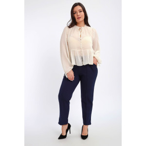 Брюки женские №85041 футер 2-х нитка (р-ры: 48-62) синий Брюки женские №85041 футер 2-х нитка (р-ры: 48-62) синий