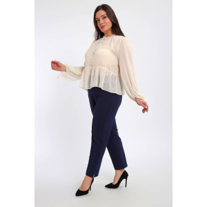 Брюки женские №85041 футер 2-х нитка (р-ры: 48-62) синий Брюки женские №85041 футер 2-х нитка (р-ры: 48-62) синий