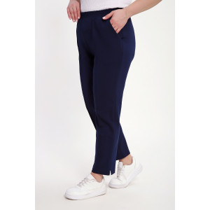 Брюки женские №85041 футер 2-х нитка (р-ры: 48-62) синий Брюки женские №85041 футер 2-х нитка (р-ры: 48-62) синий