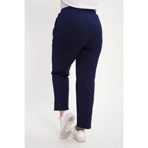 Брюки женские №85041 футер 2-х нитка (р-ры: 48-62) синий Брюки женские №85041 футер 2-х нитка (р-ры: 48-62) синий