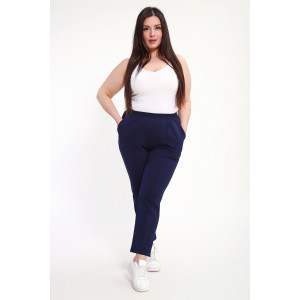 Брюки женские №85041 футер 2-х нитка (р-ры: 48-62) синий Брюки женские №85041 футер 2-х нитка (р-ры: 48-62) синий