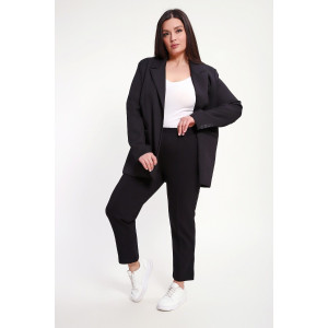 Брюки женские №85041 футер 2-х нитка (р-ры: 48-62) черный Брюки женские №85041 футер 2-х нитка (р-ры: 48-62) черный