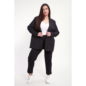 Брюки женские №85041 футер 2-х нитка (р-ры: 48-62) черный Брюки женские №85041 футер 2-х нитка (р-ры: 48-62) черный