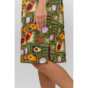 Халат женский №37007 кулирка (р-ры: 48-58) хаки Халат женский №37007 кулирка (р-ры: 48-58) хаки