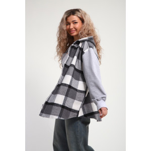 Рубашка-толстовка женская РТЖКК-01 смесовая ткань (р-ры: 48-58) серый Рубашка-толстовка женская РТЖКК-01 смесовая ткань (р-ры: 48-58) серый