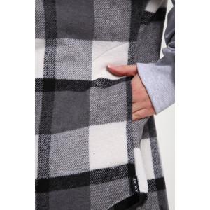 Рубашка-толстовка женская РТЖКК-01 смесовая ткань (р-ры: 48-58) серый Рубашка-толстовка женская РТЖКК-01 смесовая ткань (р-ры: 48-58) серый