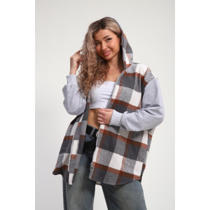 Рубашка-толстовка женская РТЖКК-01 смесовая ткань (р-ры: 48-58) хаки Рубашка-толстовка женская РТЖКК-01 смесовая ткань (р-ры: 48-58) хаки