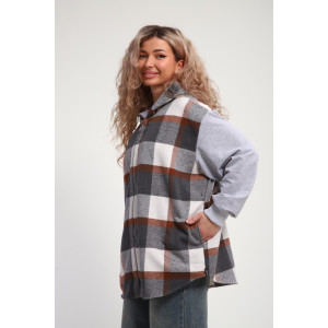 Рубашка-толстовка женская РТЖКК-01 смесовая ткань (р-ры: 48-58) хаки Рубашка-толстовка женская РТЖКК-01 смесовая ткань (р-ры: 48-58) хаки