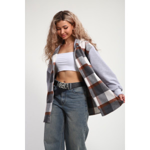 Рубашка-толстовка женская РТЖКК-01 смесовая ткань (р-ры: 48-58) хаки Рубашка-толстовка женская РТЖКК-01 смесовая ткань (р-ры: 48-58) хаки