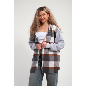 Рубашка-толстовка женская РТЖКК-01 смесовая ткань (р-ры: 48-58) хаки Рубашка-толстовка женская РТЖКК-01 смесовая ткань (р-ры: 48-58) хаки