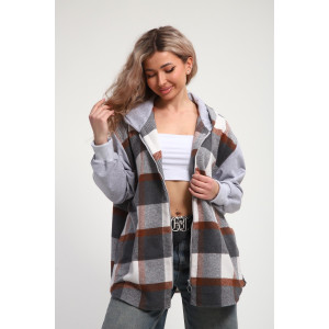 Рубашка-толстовка женская РТЖКК-01 смесовая ткань (р-ры: 48-58) хаки Рубашка-толстовка женская РТЖКК-01 смесовая ткань (р-ры: 48-58) хаки