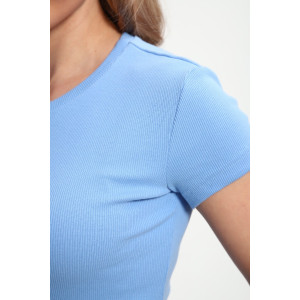 Футболка женская ФЖ-002 кашкорсе (р-ры: 42-48) голубой Футболка женская ФЖ-002 кашкорсе (р-ры: 42-48) голубой