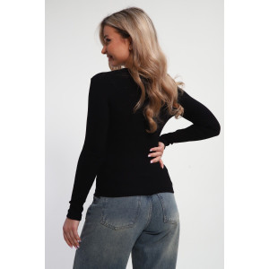 Лонгслив женский ЛГ-03 кулирка (р-ры: 42-50) черный Лонгслив женский ЛГ-03 кулирка (р-ры: 42-50) черный