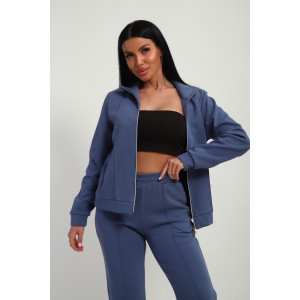 Костюм двойка женский М-20 дабл фейс (р-ры: 46-60) голубой