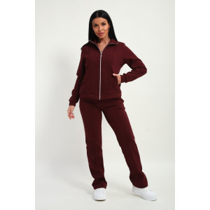 Костюм двойка женский М-20 дабл фейс (р-ры: 46-60) бордовый Костюм двойка женский М-20 дабл фейс (р-ры: 46-60) бордовый