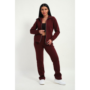 Костюм двойка женский М-20 дабл фейс (р-ры: 46-60) бордовый Костюм двойка женский М-20 дабл фейс (р-ры: 46-60) бордовый