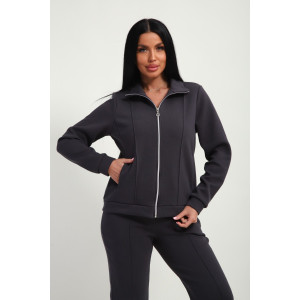 Костюм двойка женский М-20 дабл фейс (р-ры: 46-60) серый