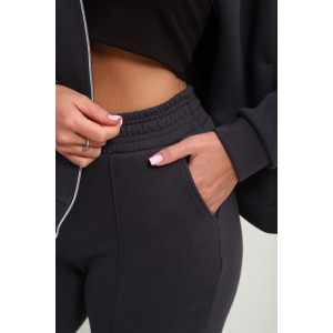 Костюм двойка женский М-20 дабл фейс (р-ры: 46-60) серый