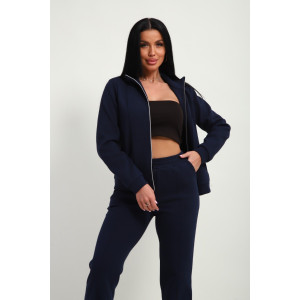 Костюм двойка женский М-20 дабл фейс (р-ры: 46-60) темно-синий