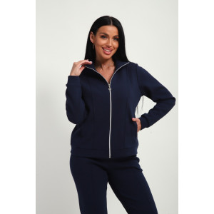 Костюм двойка женский М-20 дабл фейс (р-ры: 46-60) темно-синий