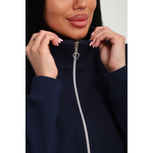 Костюм двойка женский М-20 дабл фейс (р-ры: 46-60) темно-синий