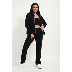 Костюм двойка женский М-20 дабл фейс (р-ры: 46-60) черный