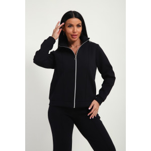 Костюм двойка женский М-20 дабл фейс (р-ры: 46-60) черный