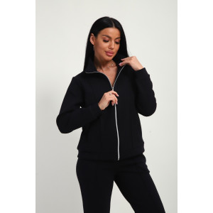 Костюм двойка женский М-20 дабл фейс (р-ры: 46-60) черный