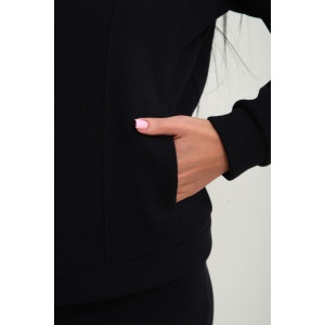 Костюм двойка женский М-20 дабл фейс (р-ры: 46-60) черный