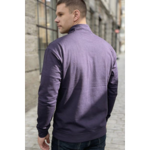 Джемпер мужской №52723 футер 2-х нитка (р-ры: 46-60) фиолетовый